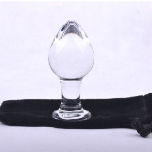 Glass Anal Plug Clear